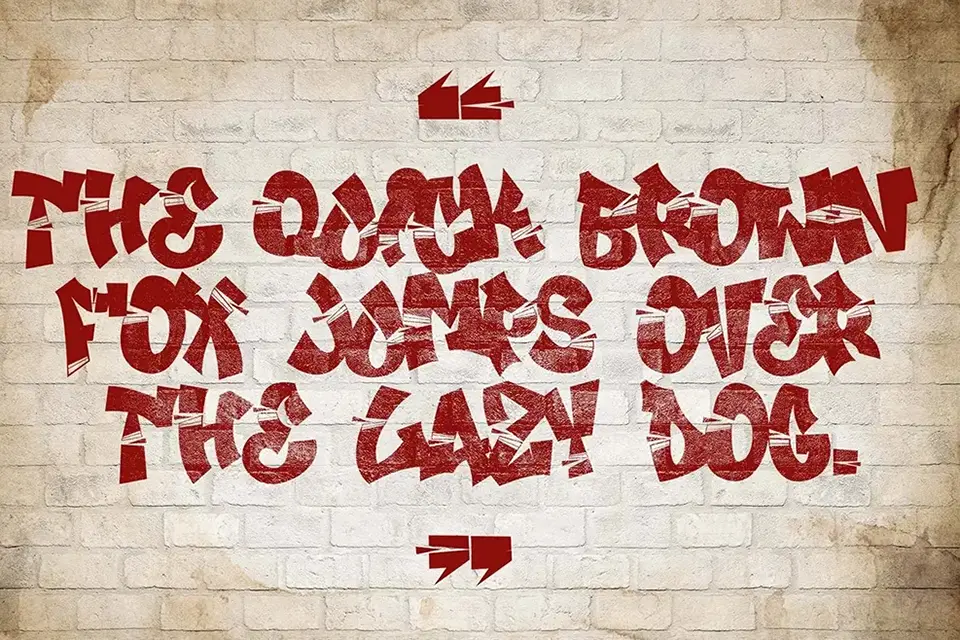 Break Age Graffiti Font