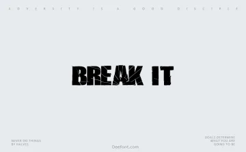 Break It Font