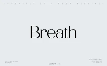 Breath Font