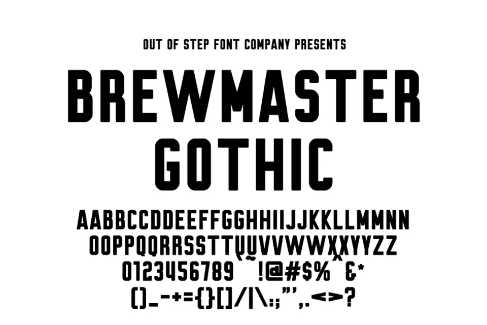 Brewmaster Gothic Round Font
