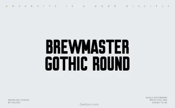 Brewmaster Gothic Round Font
