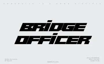Bridge Officer Font