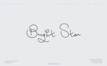 Bright Star Font