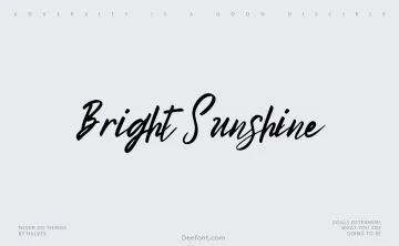 Bright Sunshine Font