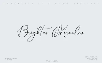Brighter Miracles Font