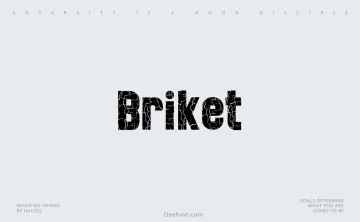 Briket Font
