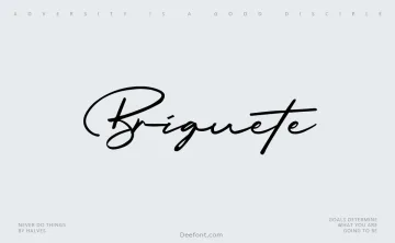 Briquete Handwritten Font