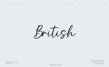 British Font