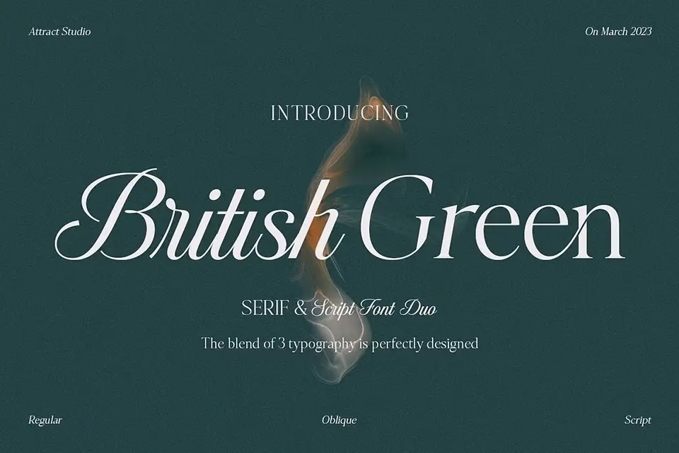 British Green Font