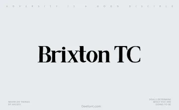 Brixton TC Font