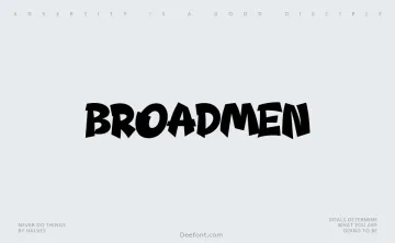 Broadmen Font