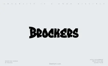 Brockers Font