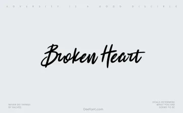 Broken Heart Typeface