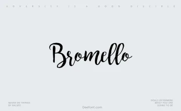 Bromello Font
