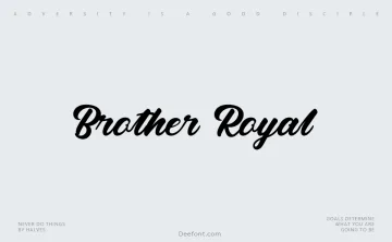 Brother Royal Font