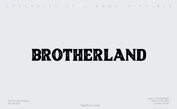 Brotherland Font