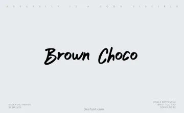 Brown Choco Font