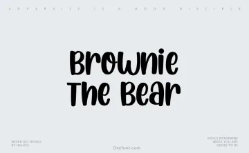 Brownie The Bear Font
