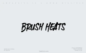 Brush Heats Font