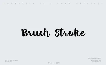 Brush Stroke Font
