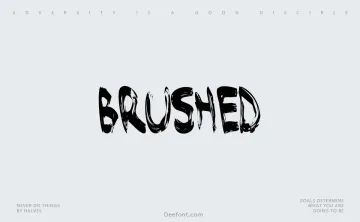 Brushed Font