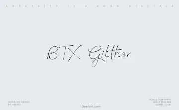 BTX Gilther Font