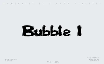 Bubble 1 Font