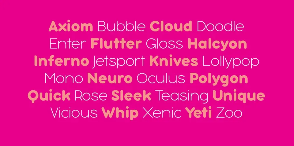 Bubbleboddy Neue Font
