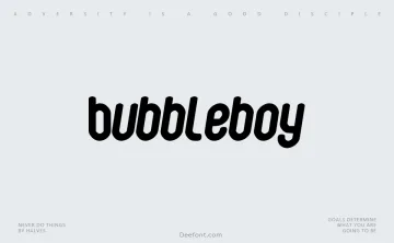 Bubbleboy Font