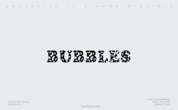 Bubbles Font