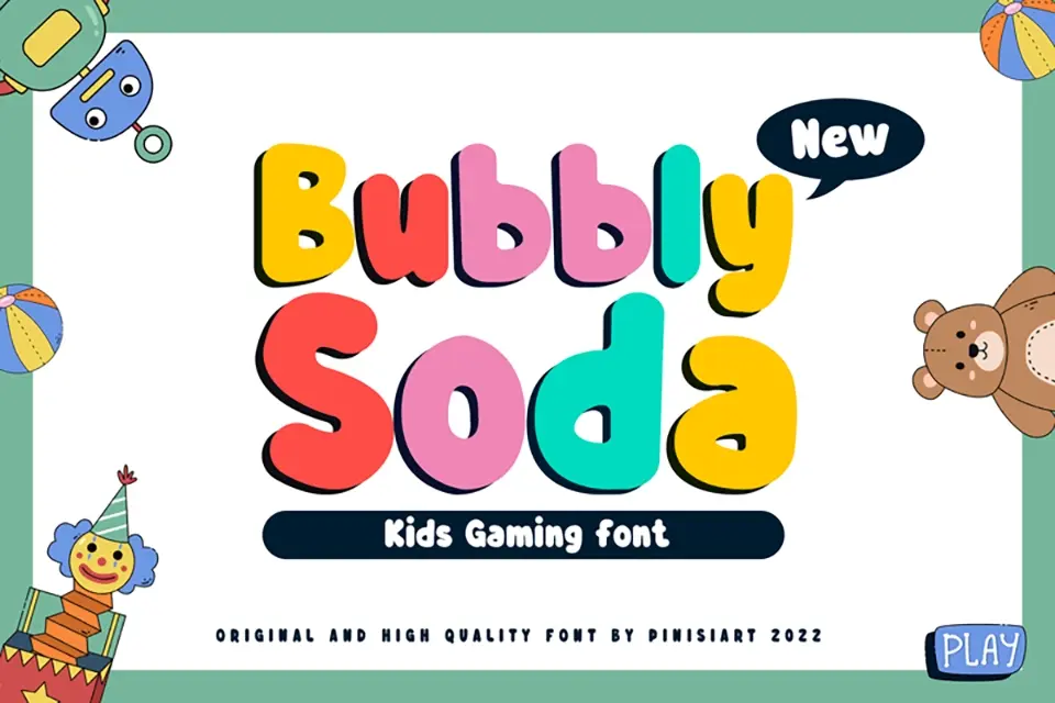 Bubbly Soda Font