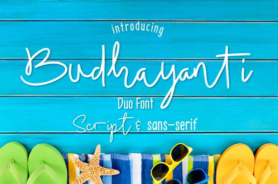 Budhayanti Script Font