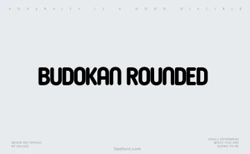 Budokan Rounded Font