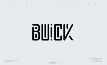 Buick Font