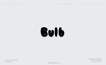Bulb Font