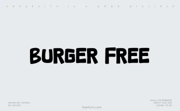 Burger Free Font