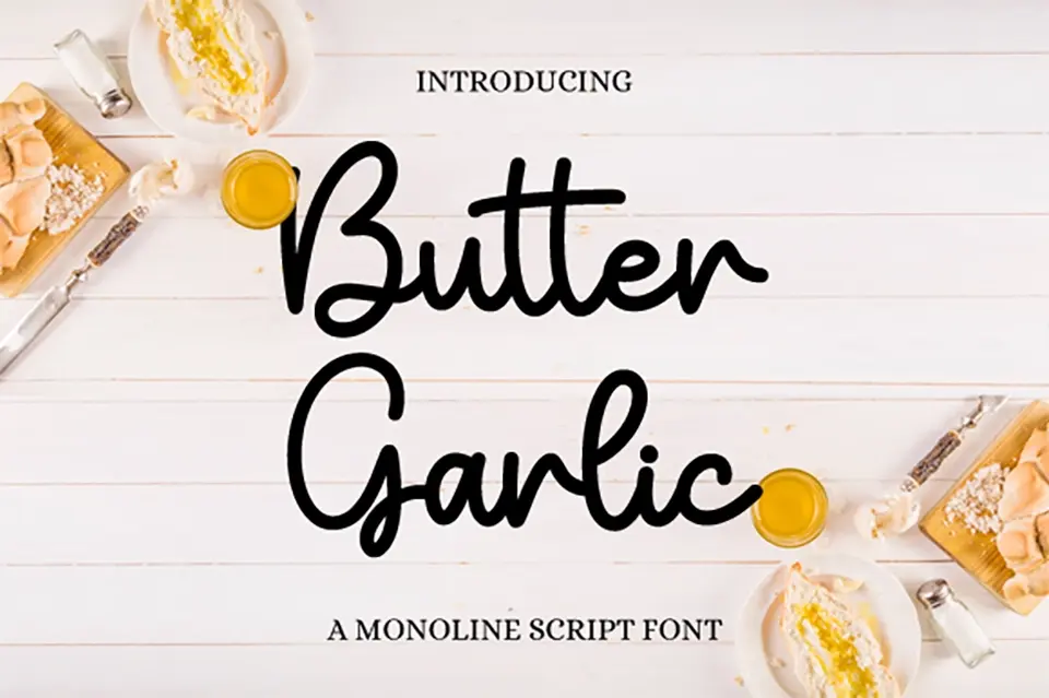 Butter Garlic Font
