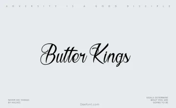Butter Kings Font