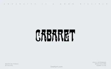 Cabaret Font