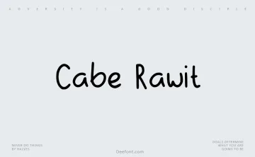 Cabe Rawit Font
