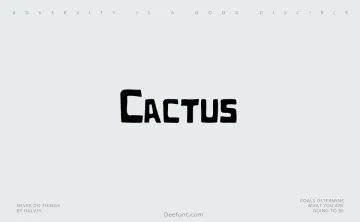 Cactus Font