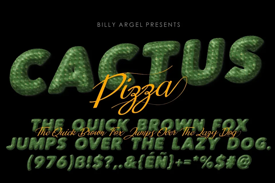 Cactus Pizza Font
