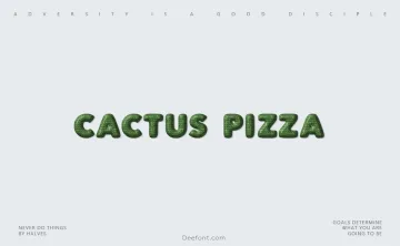 Cactus Pizza Font