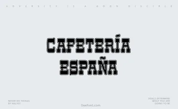 Cafetería España Font