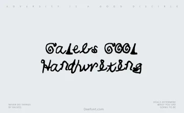 Calebs Cool Handwriting Font
