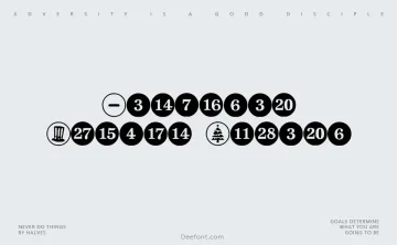 Calendar Symbol Wizard Font