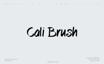 Cali Brush Font