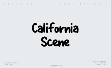 California Scene Font