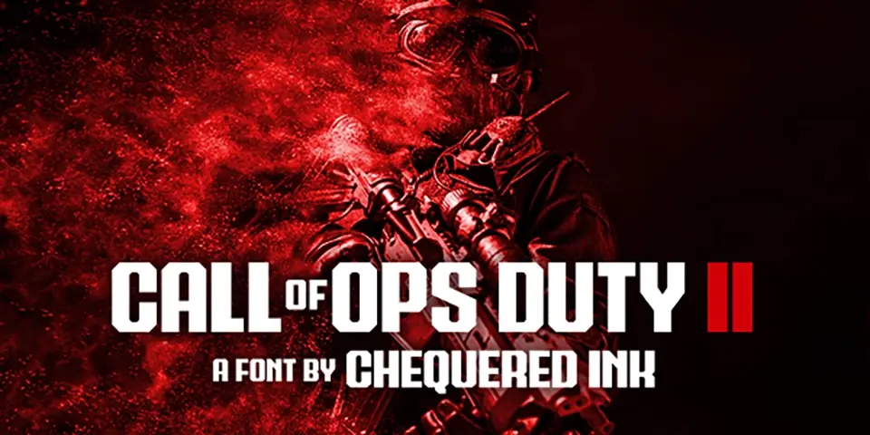 Call of Ops Duty II Font