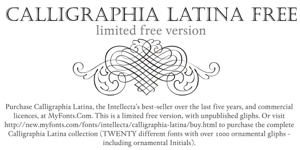 Calligraphia Latina Font